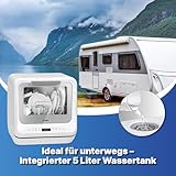 Bomann® Tischgeschirrspüler mit 5L Wassertank | ohne Wasseranschluss nutzbar | Mini Geschirrspüler | 5 Programme | Mini Spülmaschine 1-24 h Startvorwahl | Spülmaschine klein Tischspülmaschine TSG 5701