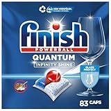 Finish Quantum Infinity Shine Spülmaschinentabs – Geschirrspültabs für Tiefenreinigung, Fettlösekraft und Glanz – Sparpack mit 83 Tabs