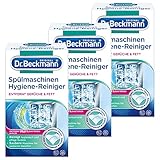 Dr. Beckmann Spülmaschinen Hygiene-Reiniger | Entfernt Rückstände, Fett Und Unangenehme Gerüche | Inkl. Spezial-Reinigungs-Tuch 3x 75 g